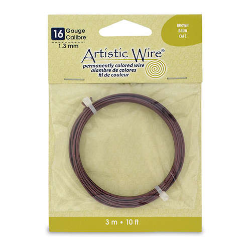 16 Gauge (1.3 mm) - 10 ft (3.1 m) - Brown - AWB-16-05-10FT