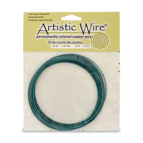 Green - 16 Gauge (1.3 mm) - 25 ft (7.6 m) - AWB-16-06-25FT