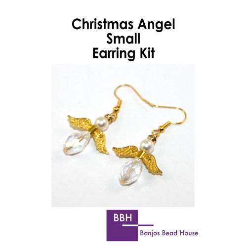 Christmas Angel Earrings Kit - Small - Gold