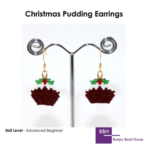 Christmas Pudding Earrings 