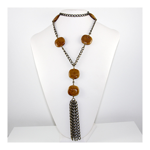 Porcelain Tassel Necklace