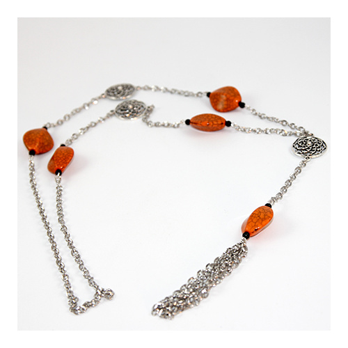 Fiela Necklace - Orange