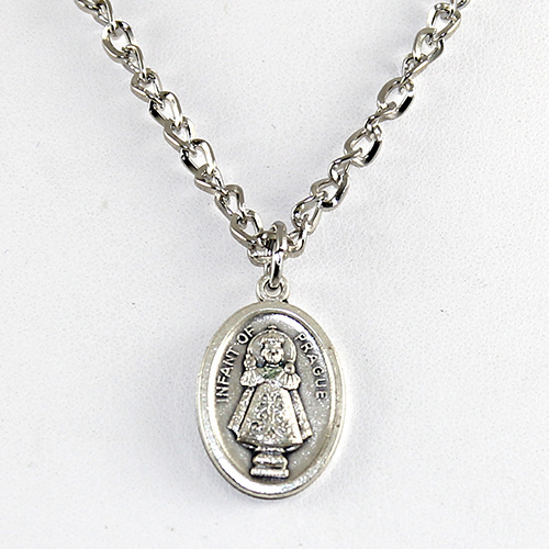 Infant of Prague Pendant on Chain or Leather