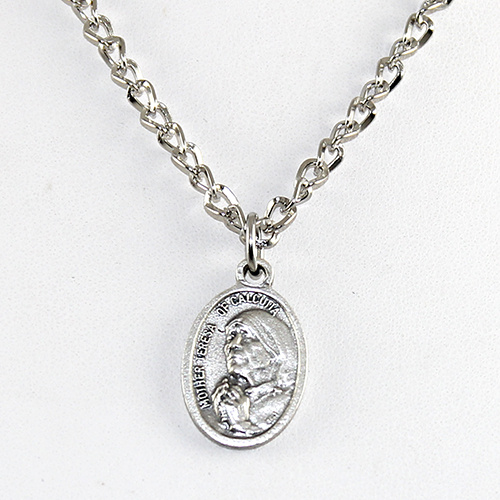 Mother Theresa Pendant on Chain or Leather