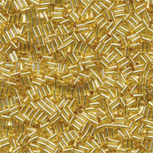 Miyuki 3mm Bugle Bead - BGL1-9003 - Silver Lined Gold