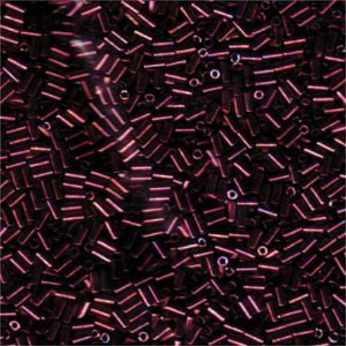 Miyuki 3mm Bugle Bead - BGL1-9460 - Metallic Dark Raspberry