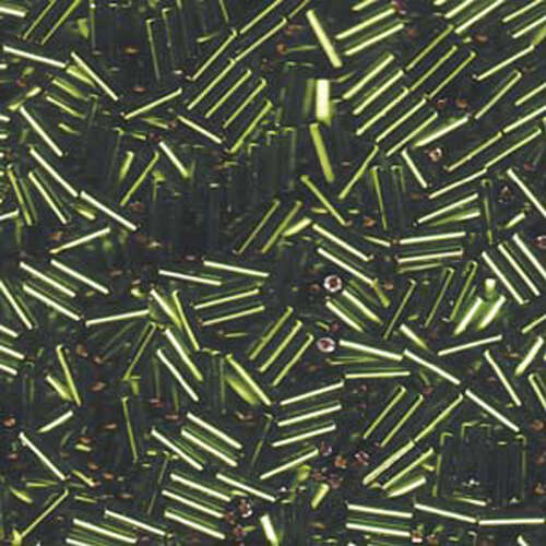 Miyuki 6mm Bugle Bead - BGL2-9026 - Silver Lined Olive