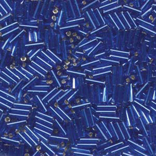 Miyuki 6mm Bugle Bead - BGL2-9048 - Silver Lined Dark Sapphire