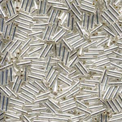 Miyuki 6mm Bugle Bead - BGL2-9061 - Silver Lined Crystal