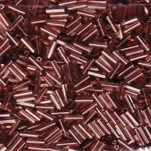 Miyuki 6mm Bugle Bead - BGL2-9197HX - Copper Lined Crystal