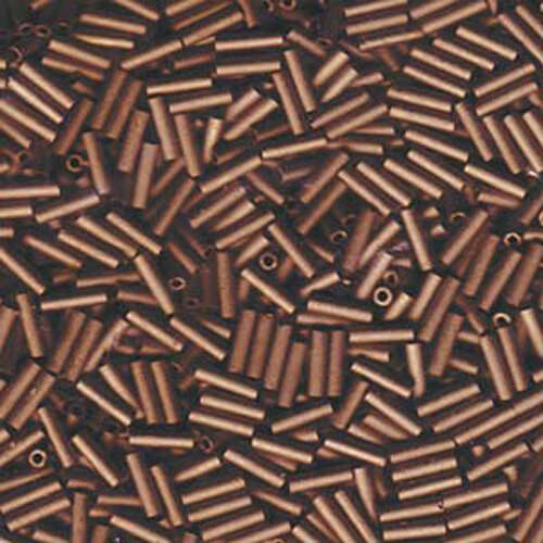 Miyuki 6mm Bugle Bead - BGL2-92006 - Matte Metallic Dark Bronze