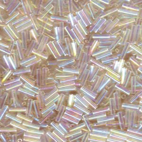 Miyuki 6mm Bugle Bead - BGL2-92442 - Transparent Cystal Ivory Gold Luster