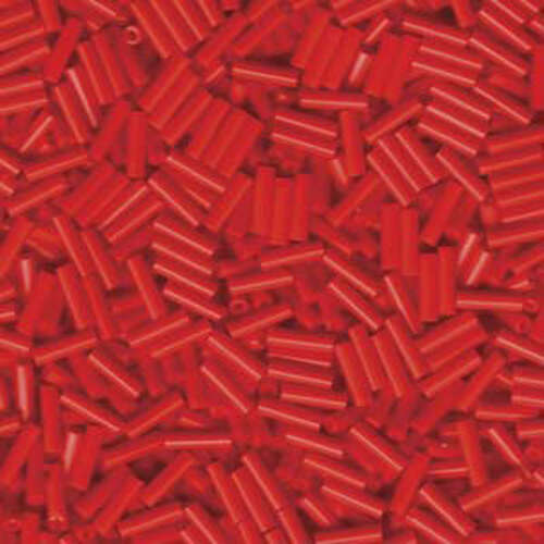 Miyuki 6mm Bugle Bead - BGL2-9408 - Opaque Red