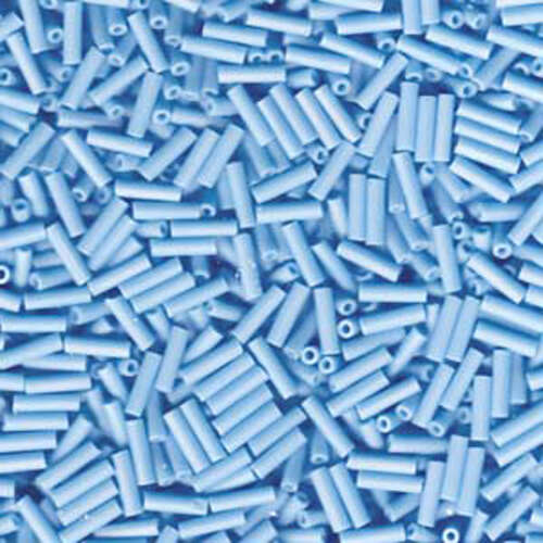 Miyuki 6mm Bugle Bead - BGL2-9413FR - Matte Opaque Turquoise Blue AB
