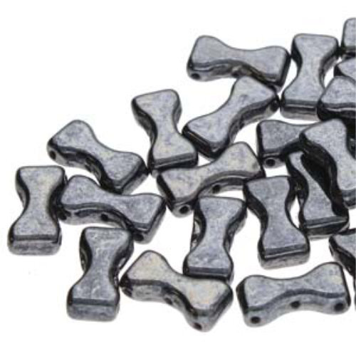 Bow Tie 6mm x 12mm - Jet Hematite - BON61223980-14400