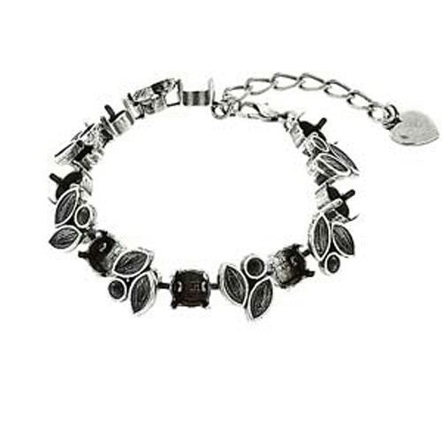 Gita - PP32 & SS39 1088 Chaton and 8mm x 4mm 4228 Navette Cup Chain Bracelet - C5016296