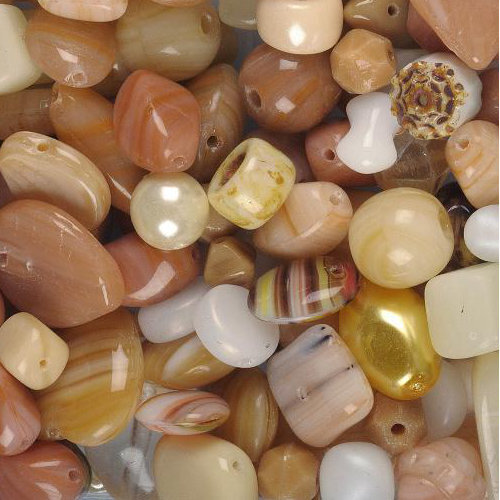 Czech Glass Bead Mixes Desert Sand