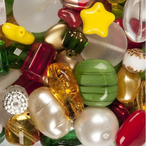 Czech Glass Bead Mixes Christmas