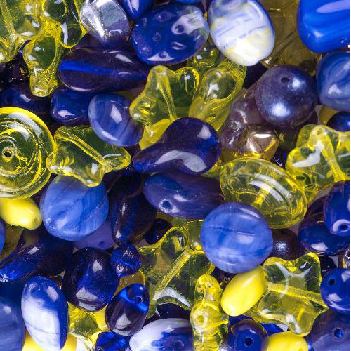 Czech Glass Bead Mixes Star Sky