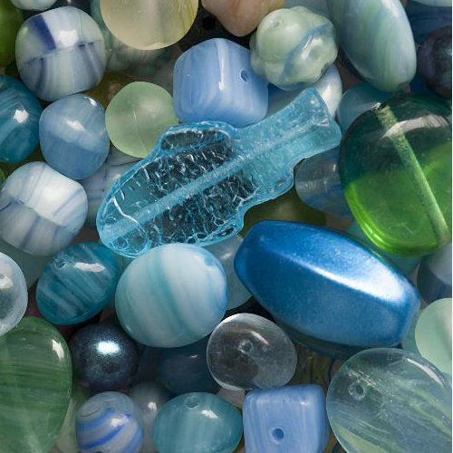 Czech Glass Bead Mixes Water Empire