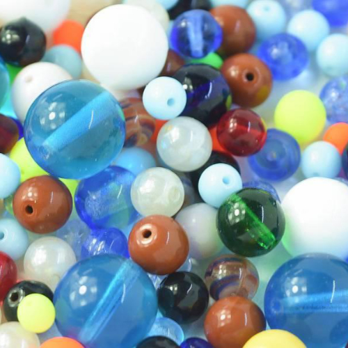 Czech Glass Bead Mixes Flowers - 25gm Bag