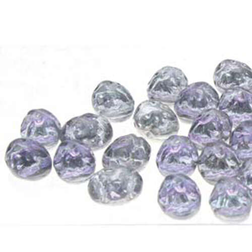 8mm x 6mm Baroque Cabochon 2 Hole - Backlit Violet Ice - CCB8630010-26536