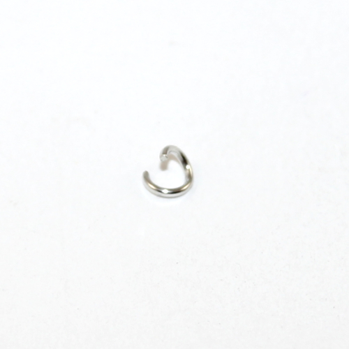 5mm x 0.7mm Copper Jump Ring - Platinum - 20 Piece Bag