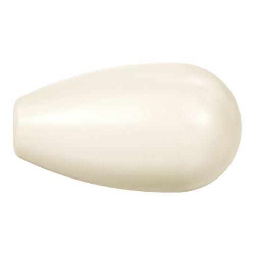 Pack of 4 - 5816 - 15mm x 8mm - Crystal Creamrose Light Pearl (001 618) - Tear Drop Half Drilled Crystal Pearl 