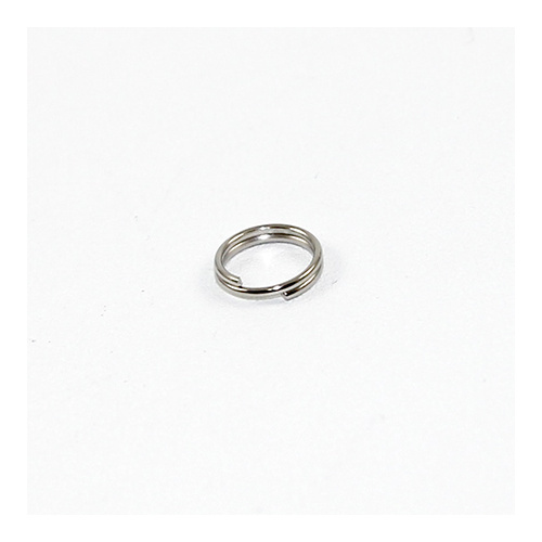 *Pack of 15 - 8mm Steel Split Rings - Antique Silver