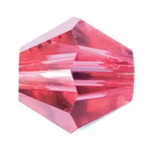 Pack of 30 - 5328 - 6mm - Indian Pink (289) - Bicone Xilion Crystal Bead