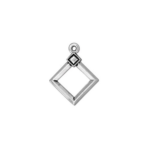 Pack of 2 - Diamond Clasp Set - Antique Silver
