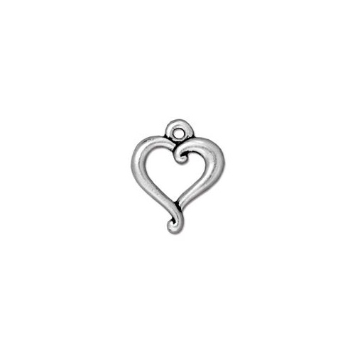 Pack of 2 - Jubilee Heart - Antique Silver
