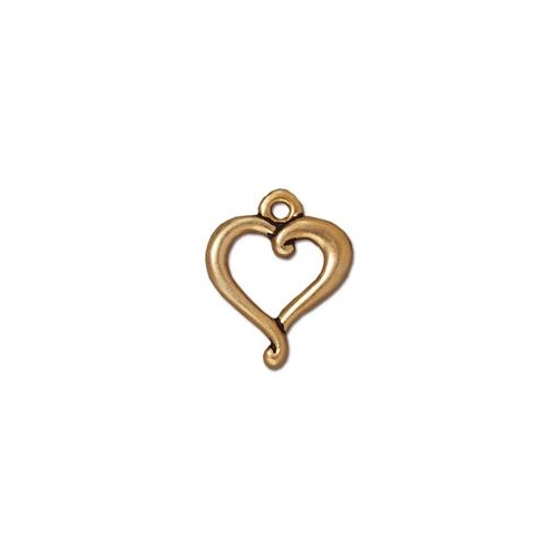 Pack of 2 - Jubilee Heart Clasp Set - Antique Gold
