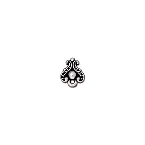 *Pack of 1 Pair - Duchess Post Earrings - Antique Silver