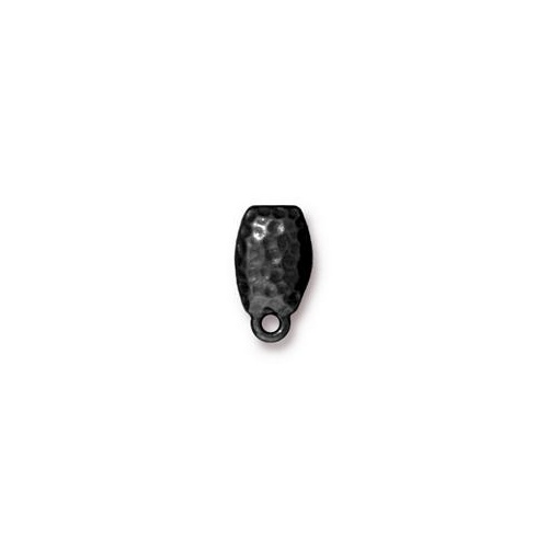 Pack of 1 Pair - Hammertone Post Earrings - Pair - Black