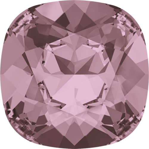 Pack of 1 - 4470 - 12mm - Crystal Antique Pink F (001 ANTP) - Cushion Square Fancy Stone