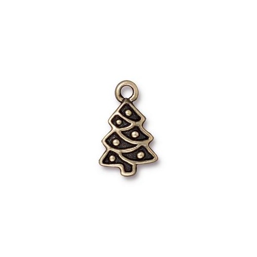 Pack of 2 - Christmas Tree Drop - Brass Oxide