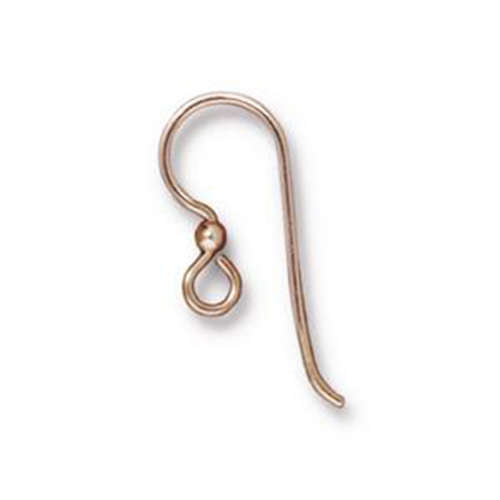 Pack of 1 - French Hook with 2mm Ball - Rose Gold Filled
