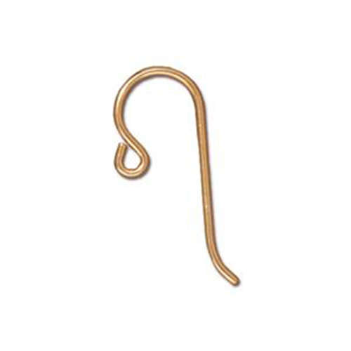 Pack of 2 - French Hook with small loop - Gold Filled