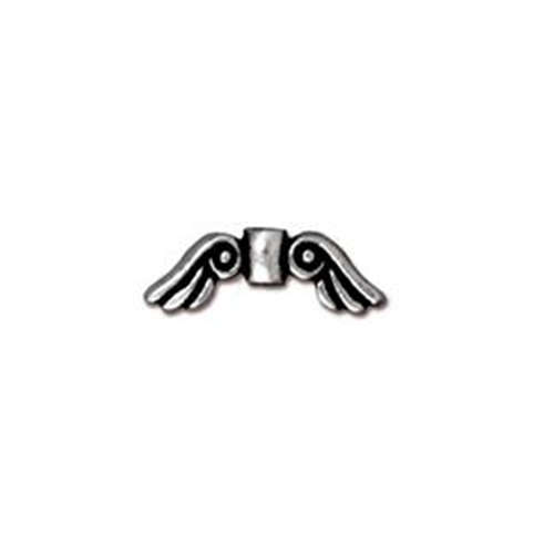 *Pack of 3 - Small Angel Wings - Antique Silver