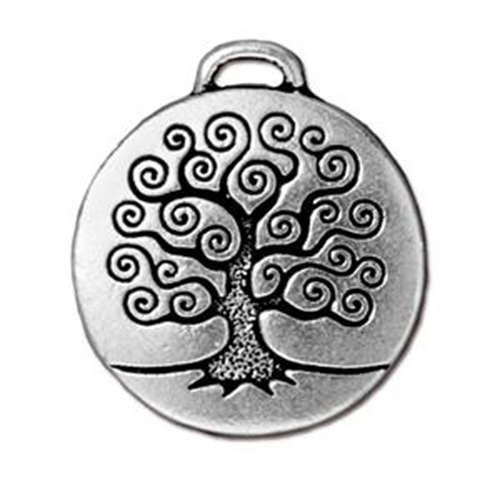 *Pack of 1 - Tree of Life Pendant - Antique Silver