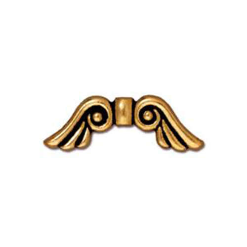 *Pack of 1 - Angel Wings - Antique Gold