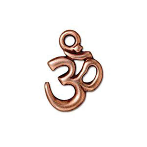 Pack of 2 - Om Charm - Antique Copper