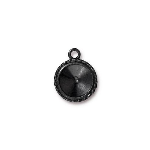 Pack of 2 - 12mm Twisted Round Drop Frame - Black
