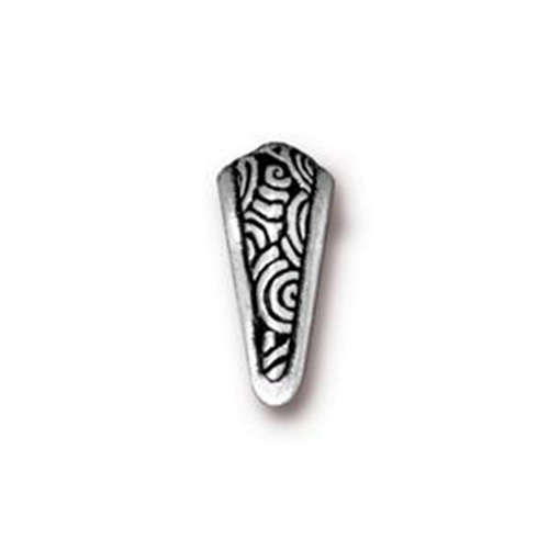 Pack of 1 - Spiral Pinch Bail - Antique Silver