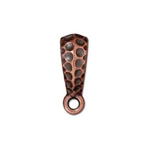 Pack of 1 - Hammertone Bail - Antique Copper
