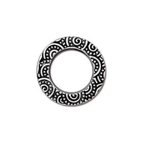 Pack of 2 - 5'8" Spiral Ring - Antique Silver