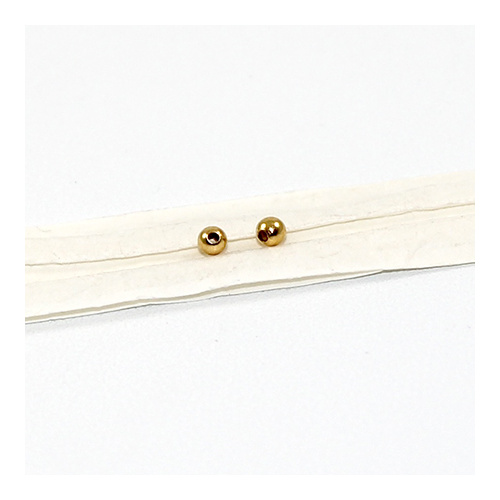 Pack of 27 - 2.5mm Metal Ball - Gold