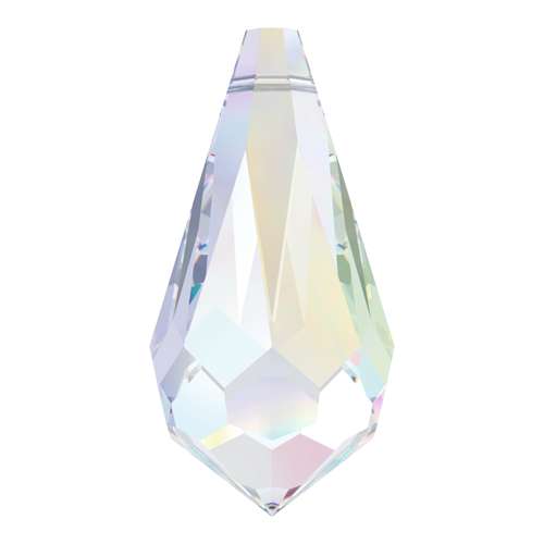 Pack of 3 - 6000 - 22mm x 11mm - Crystal AB (001 AB) - Pencil Drop Pendant