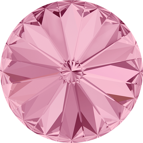 Pack of 3 - 1122 - 14mm - Light Rose F (223) - Rivoli Round Stone